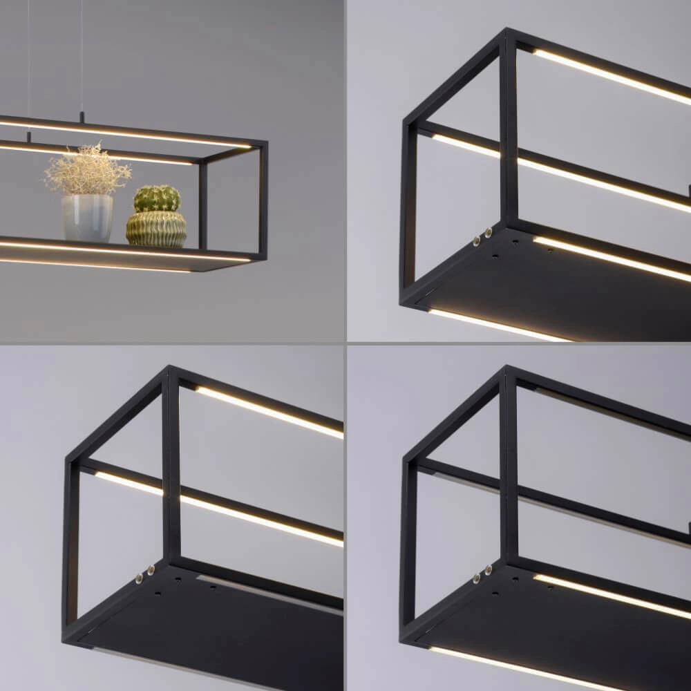 Lampe suspendue design Contura rectangulaire Paul Neuhaus 4012248360996