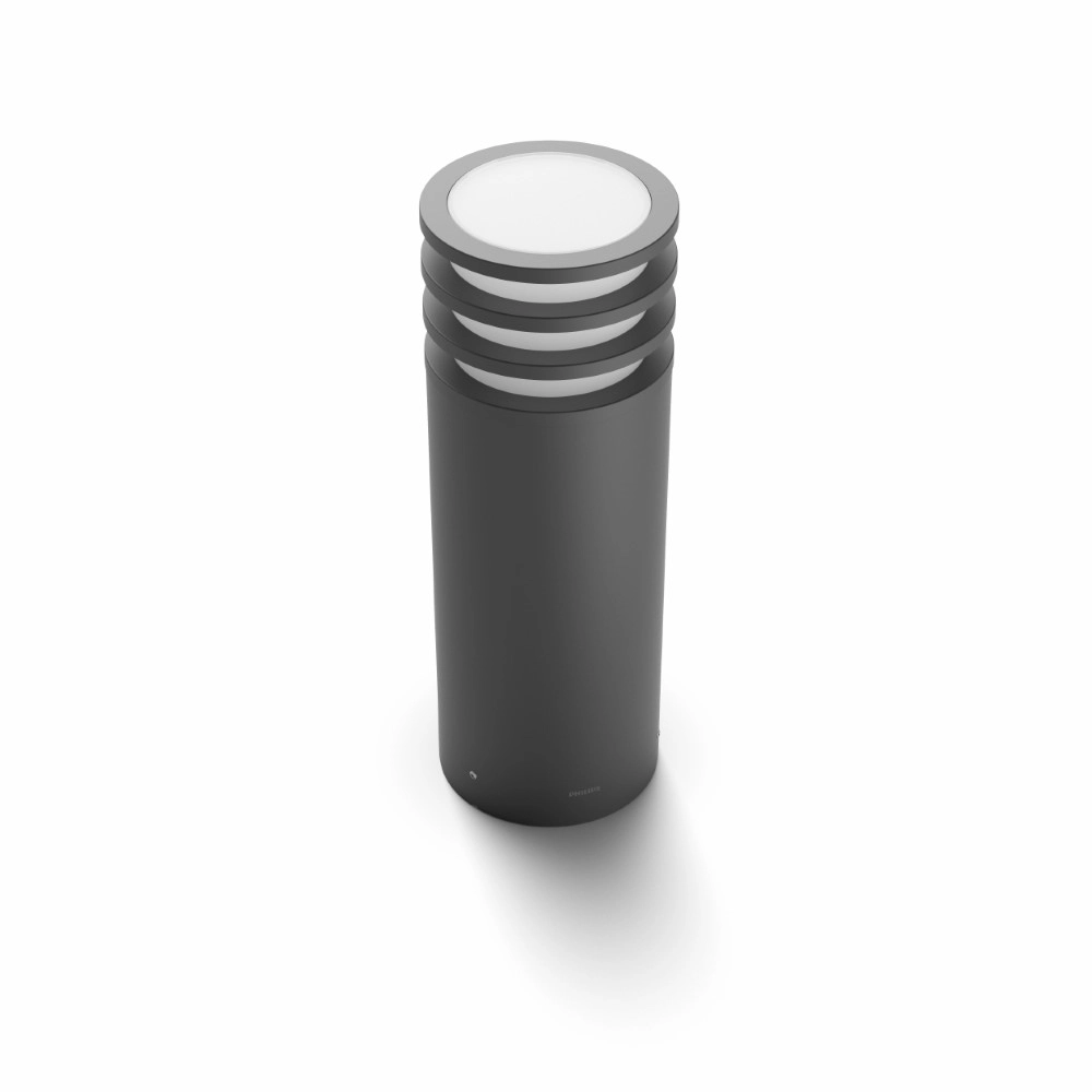 Lampe de jardin ronde Hue Lucca 40 cm Anthracite Philips 8718696166055