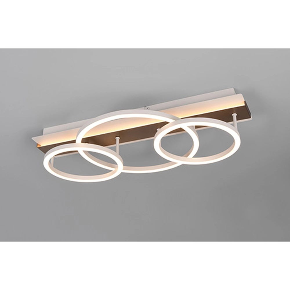 Lampe de plafond Romy marron moka 55cm Trio 4017807703016