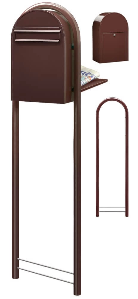 Boites aux lettres Classic B 8017 Marron foncé Bobi 6417237006080