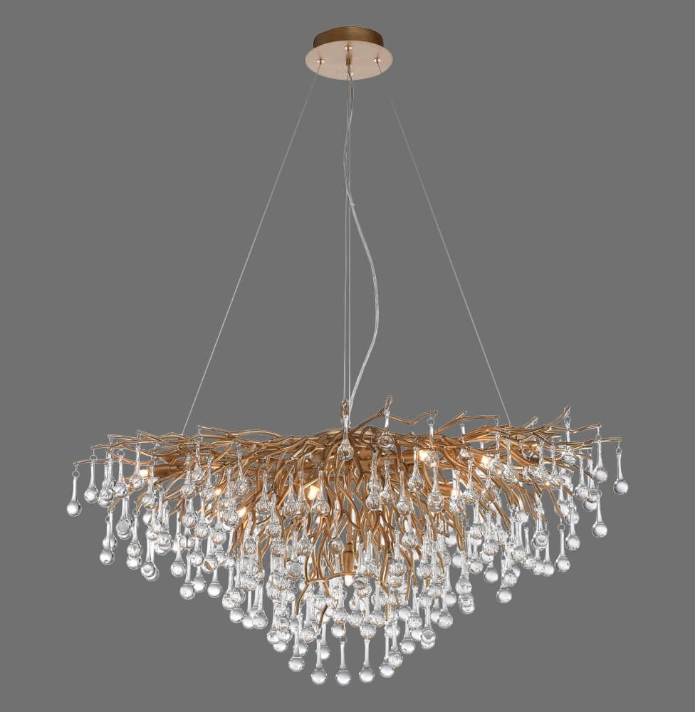 Lustre unique Icicle laiton antique Paul Neuhaus 4012248352120