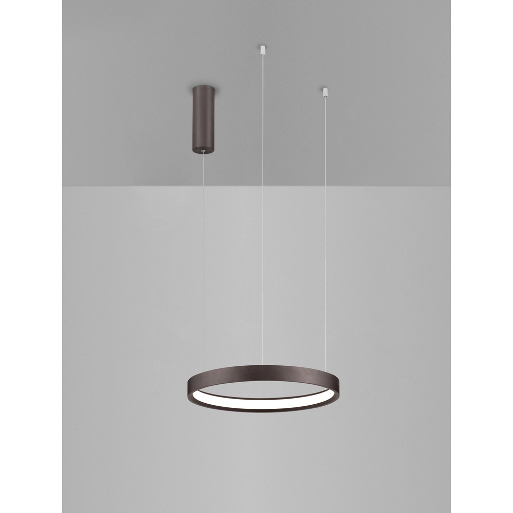 Suspension élégante Perrine Ø 40cm marron café