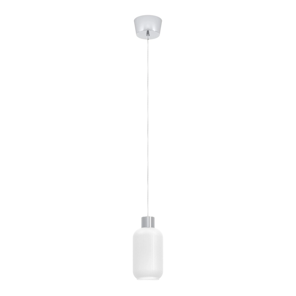 Lampe pendante de conception Dasmina chrome avec blanc Ø 13cm Eglo 9008606406319