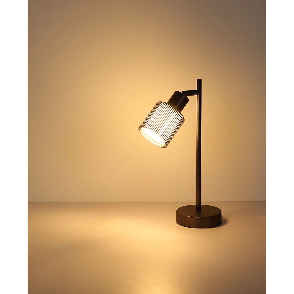 Lampe de table de conception Villegas Bronze à fusil Globo 9007371566952
