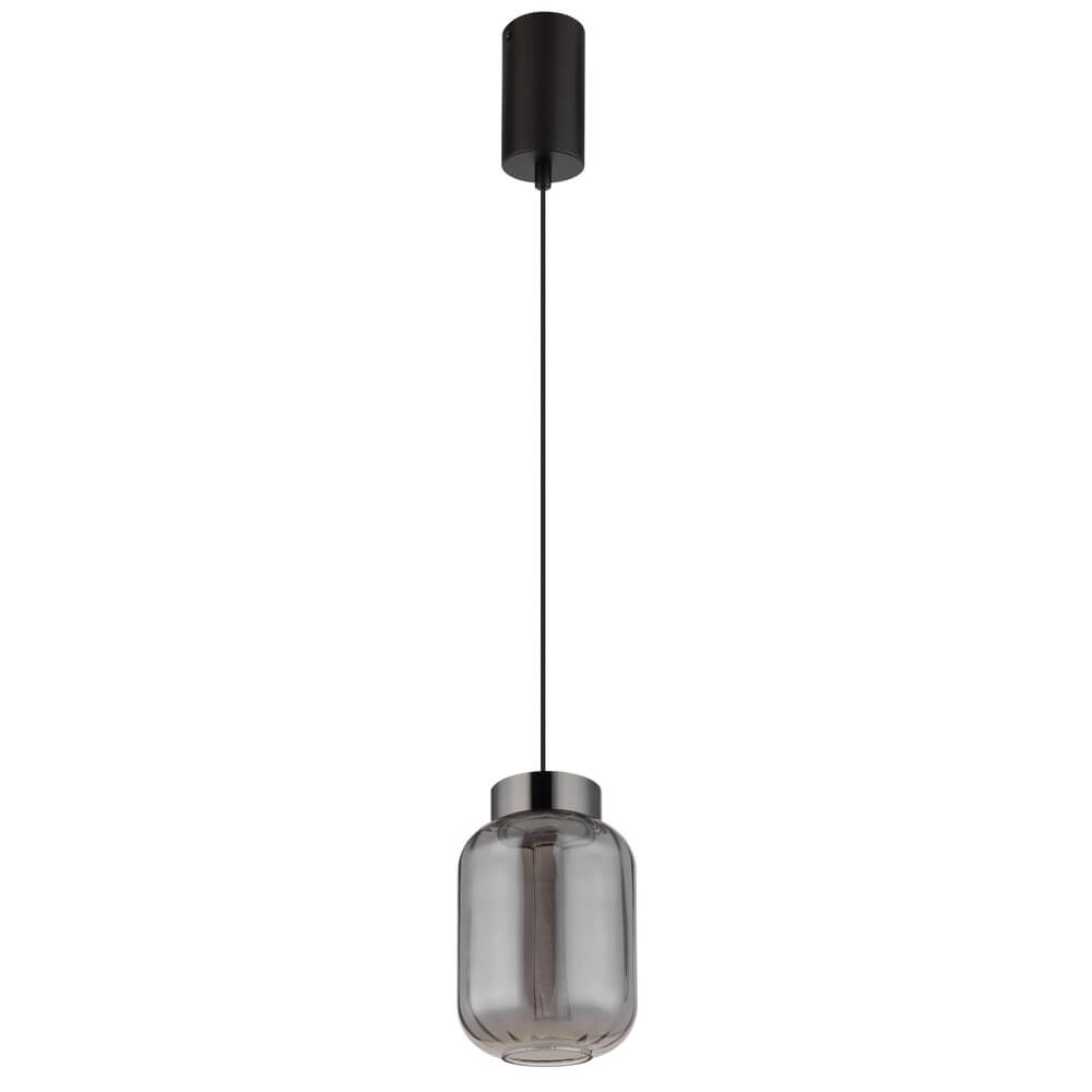Suspension ronde Fluoro Simple, Noir Globo 9007371471348