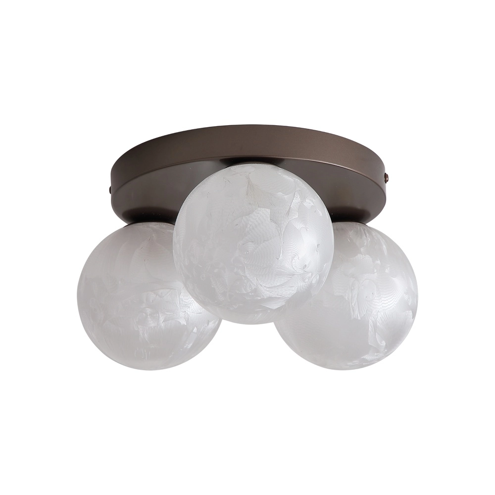 Lampe de plafond à design Frosty Bronze à 3 lumières Searchlight 5,05342E+12