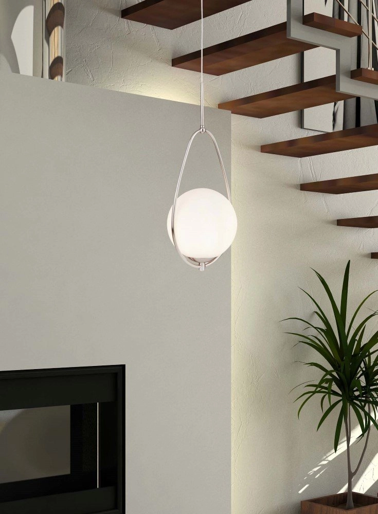 Lampe suspendue Avalon met wit glas Searchlight 5053423125176