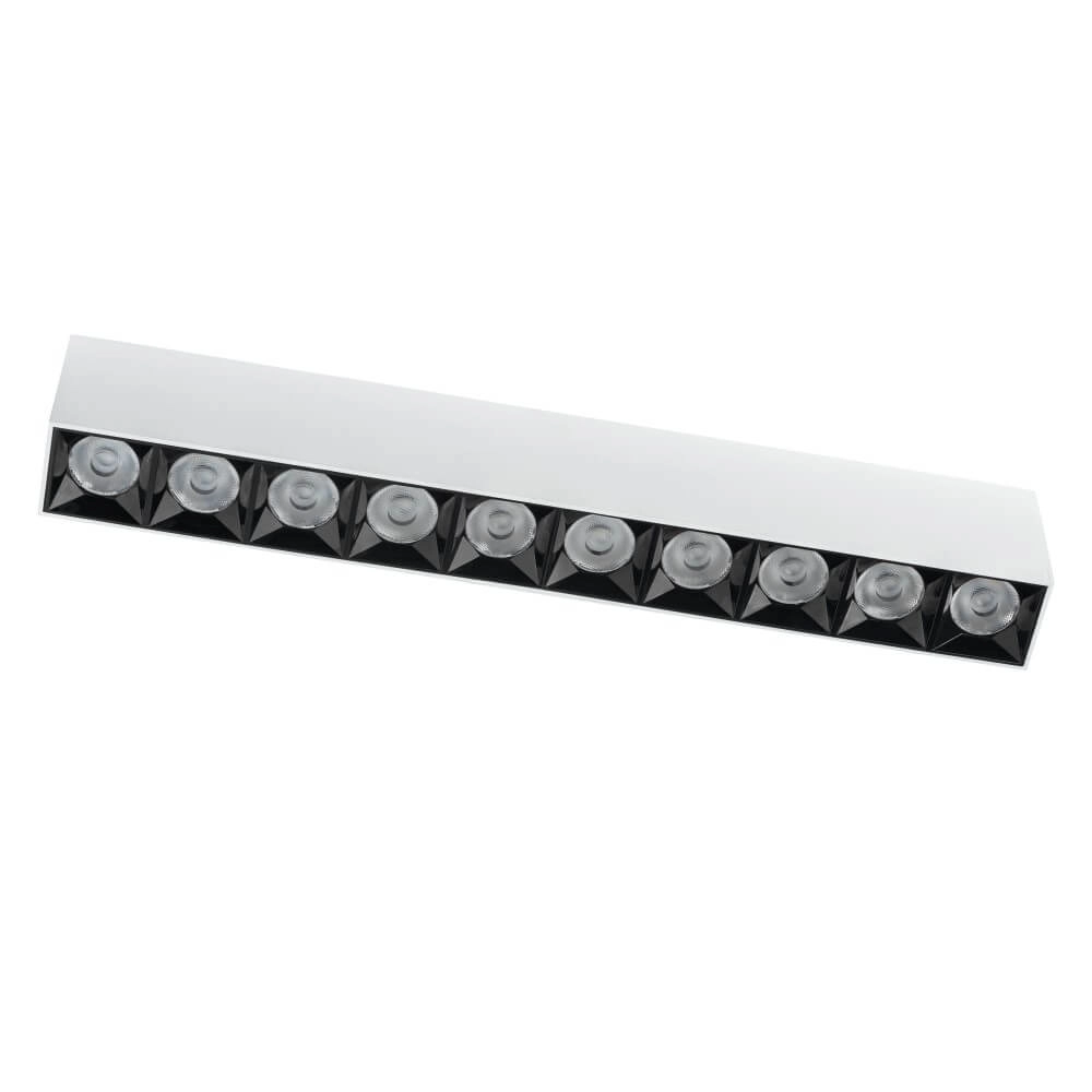 Spot en saillie blanc Midi Led 10x1 LED - 3000K
