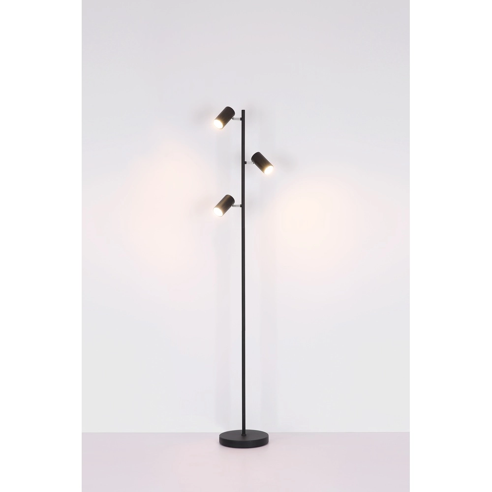 Lampe sur pied à 3 lumières Robby nickel Globo 9007371428854