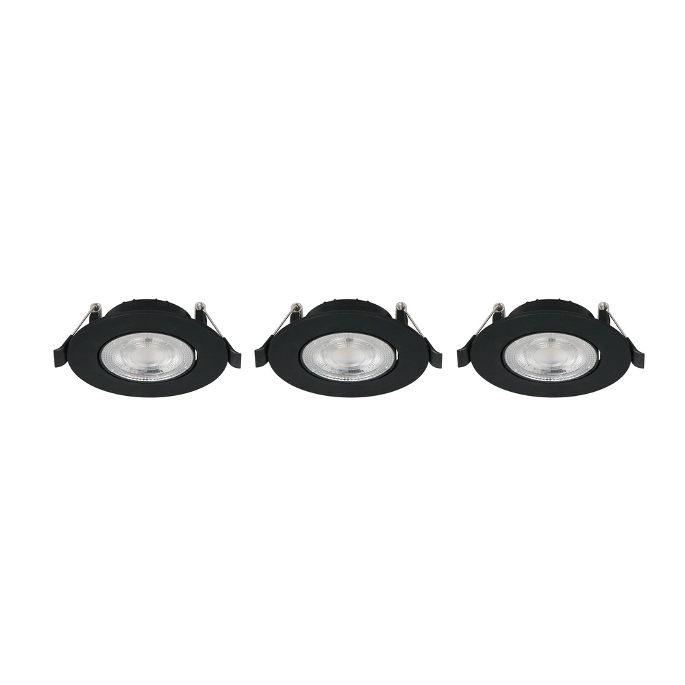 Ensemble de 3 projecteurs encastrés Altai Noir