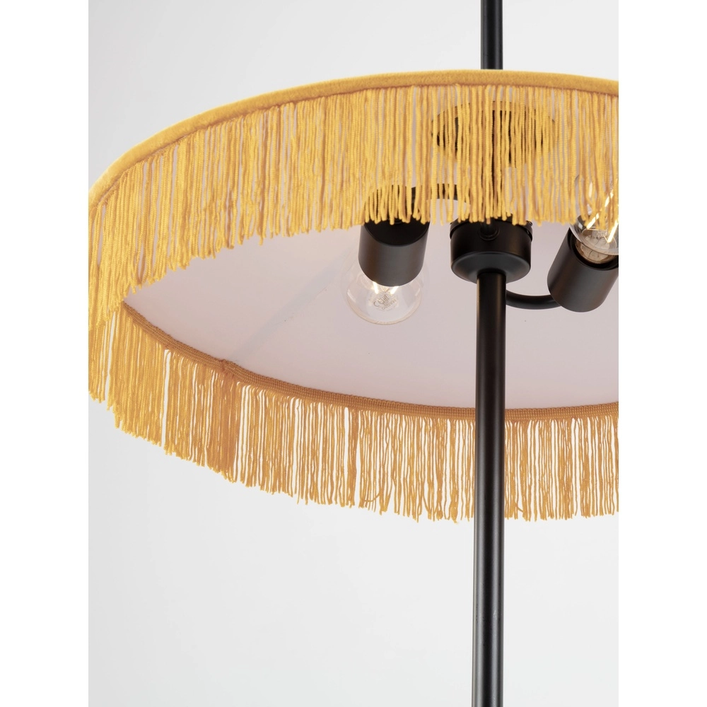 Lampe sur pied Tiffany Velvy jaune Lyora 5212017493811