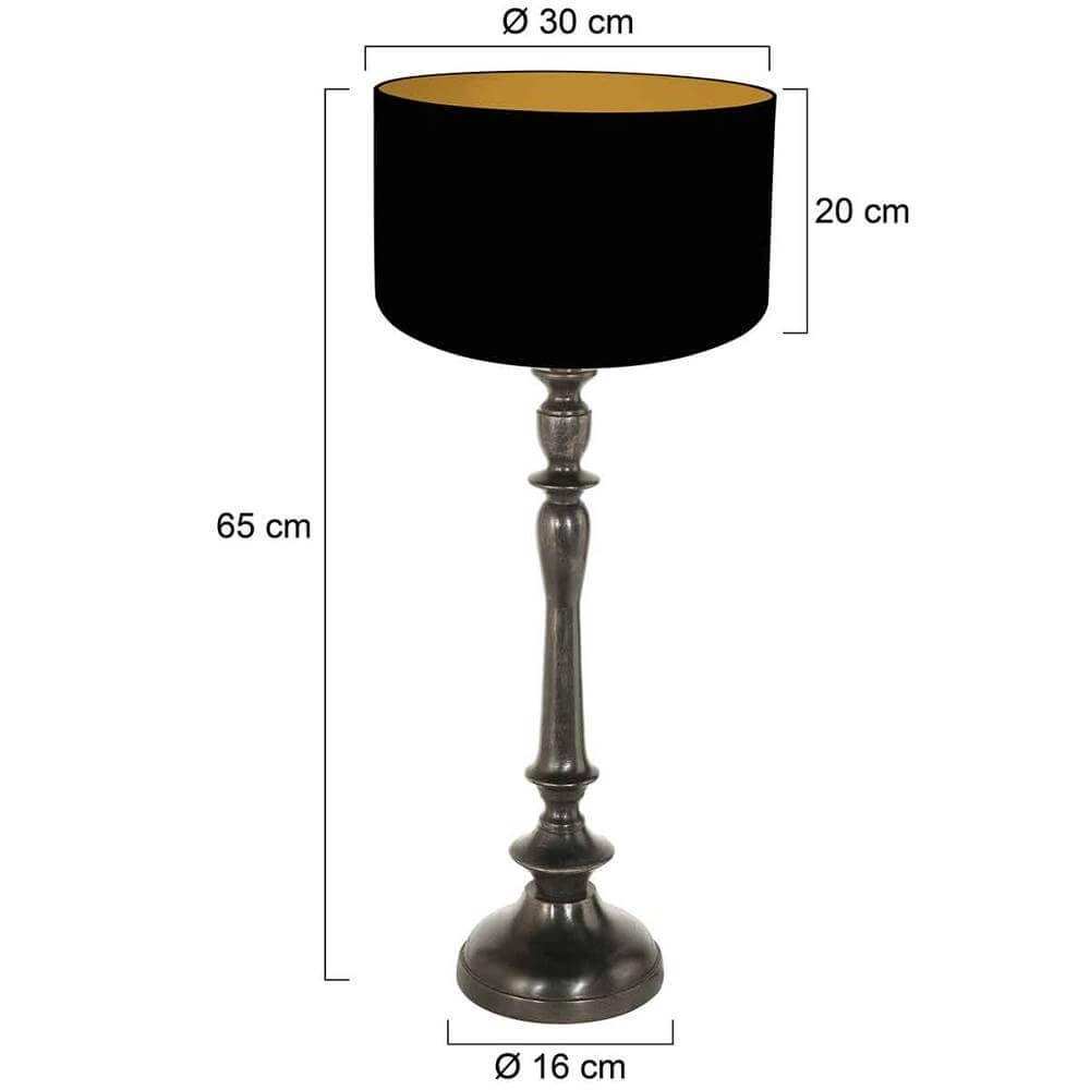 Lampe de table Bois noir Steinhauer 8712746175325