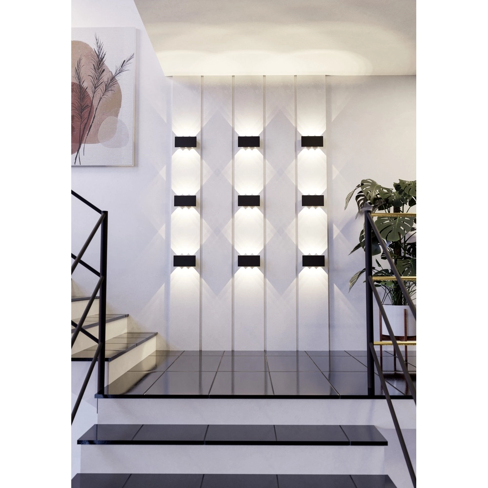 Lampe murale élégante Talamello 20 cm - noir - LED Eglo 9008606316458