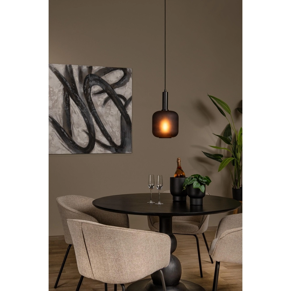 Lampe pendante noire Eloise 1-lumière Ø 21cm Lucide 5411212452450