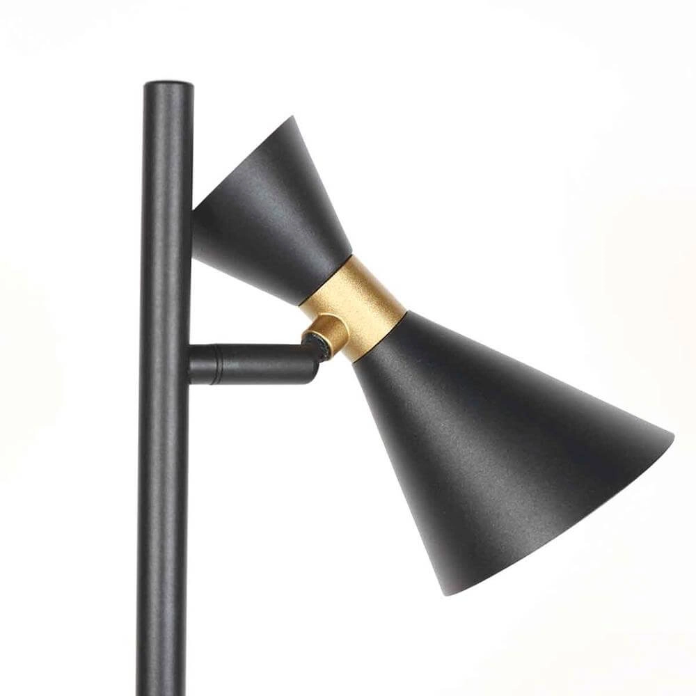 Lampadaire design Preto noir avec or Steinhauer 8712746176315