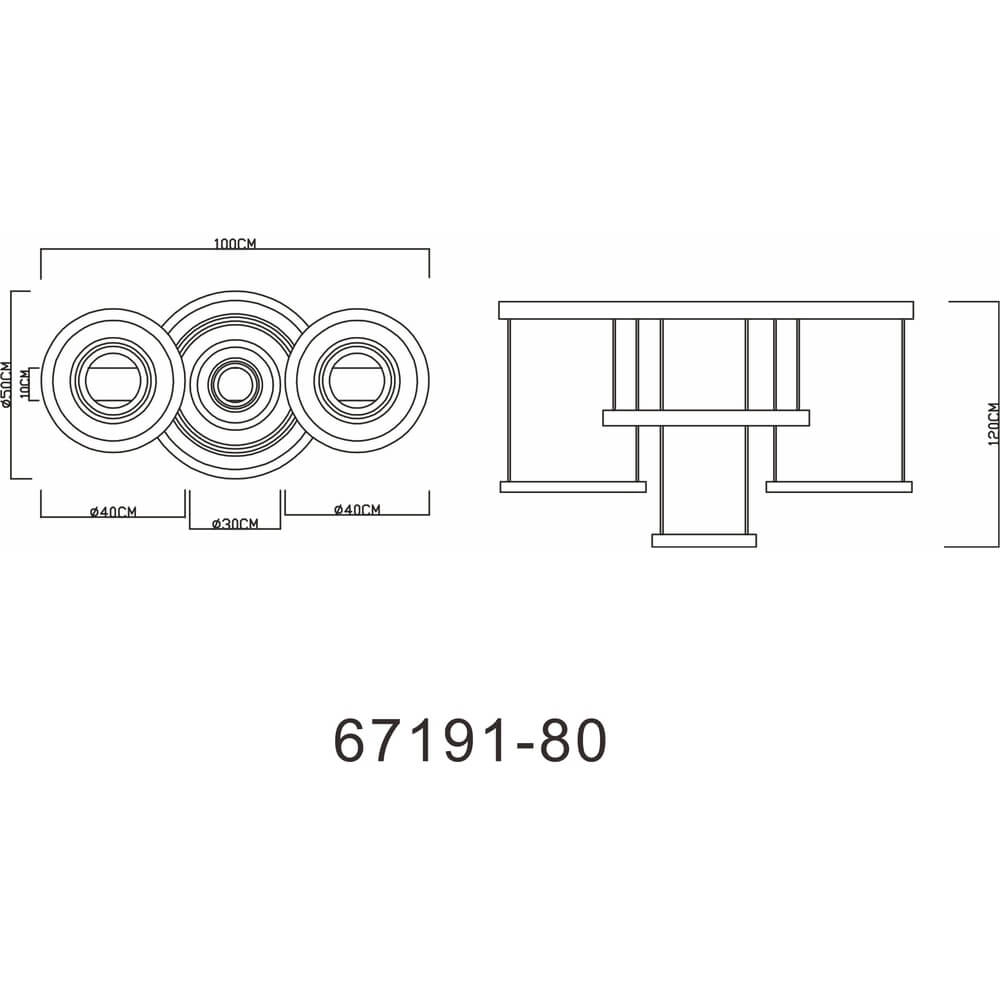 Suspension design Blasius 100 x 50 cm Globo 9007371425631