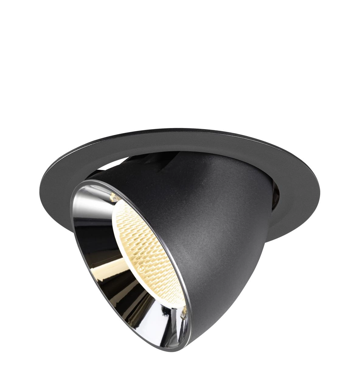 Spot encastré Numinos Gimble XL noir/chrome 3000K - 20 deg