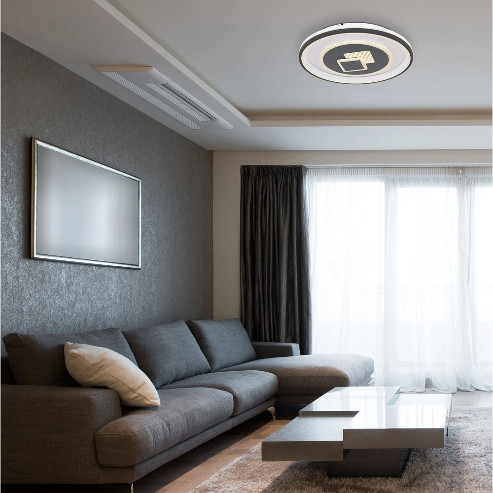 Lampe de plafond Sundi blanc avec noir Globo 9007371428915