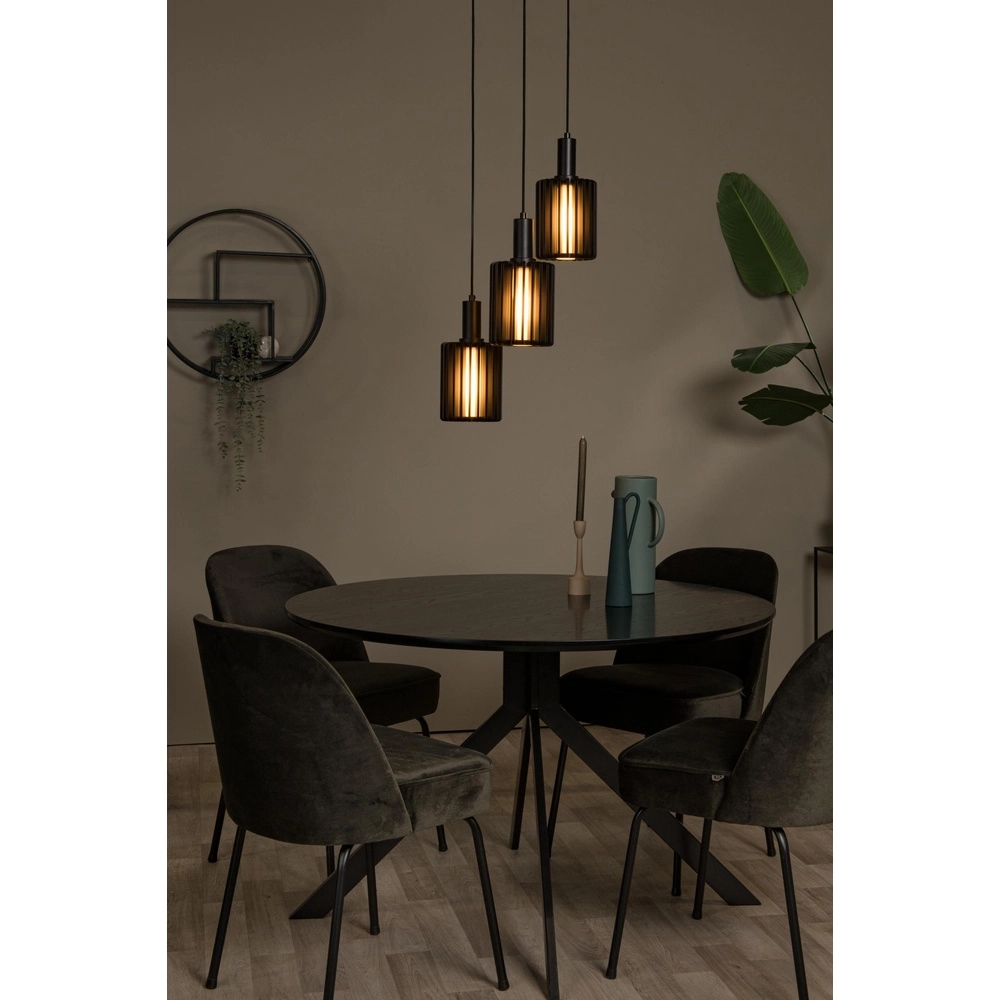 Lampe pendante à 3 lampes Lambres Noir Lucide 5411212452900
