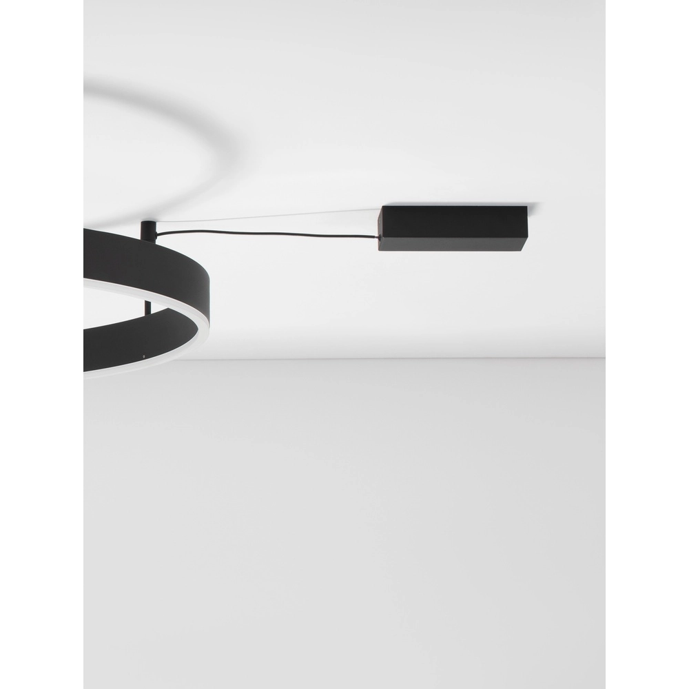 Plafonnier Motif noir Ø 80cm Lyora 5212017442994