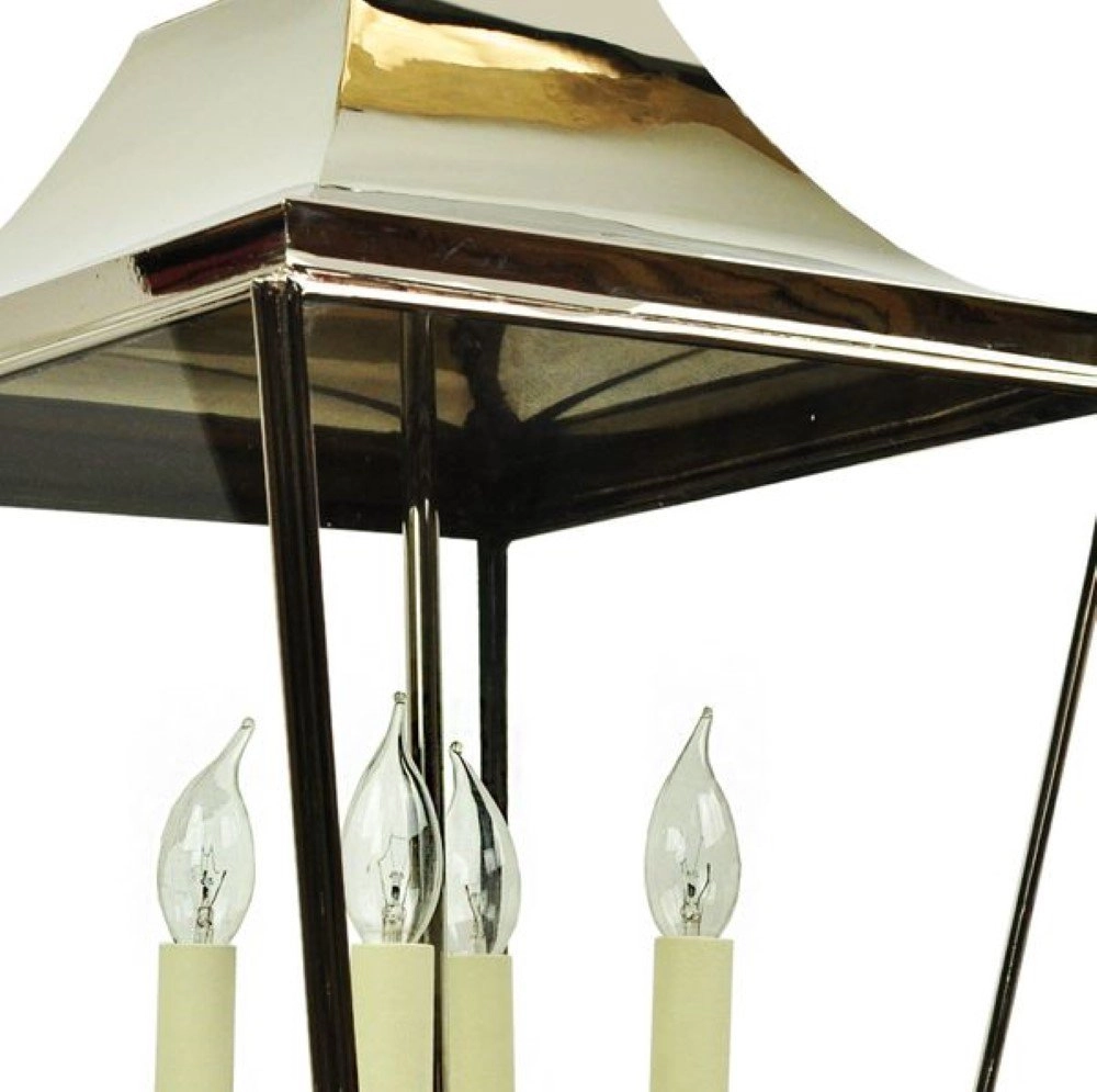 Lampe suspendue rurale Knightbridge 4 lumières 63cm - or poli (pbul) Limehouse