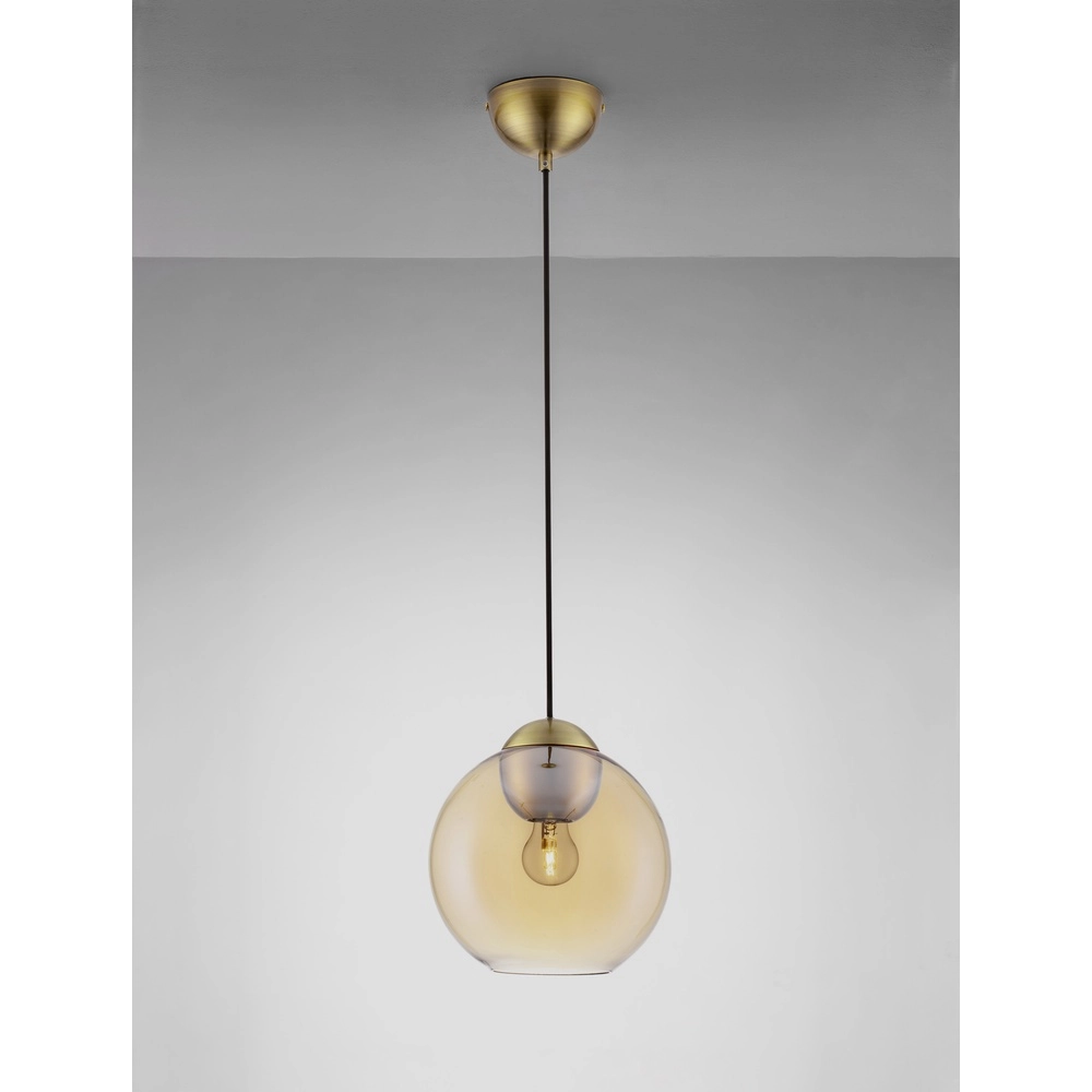 Suspension design Midori Verre ambré Suspension design Midori Verre ambré