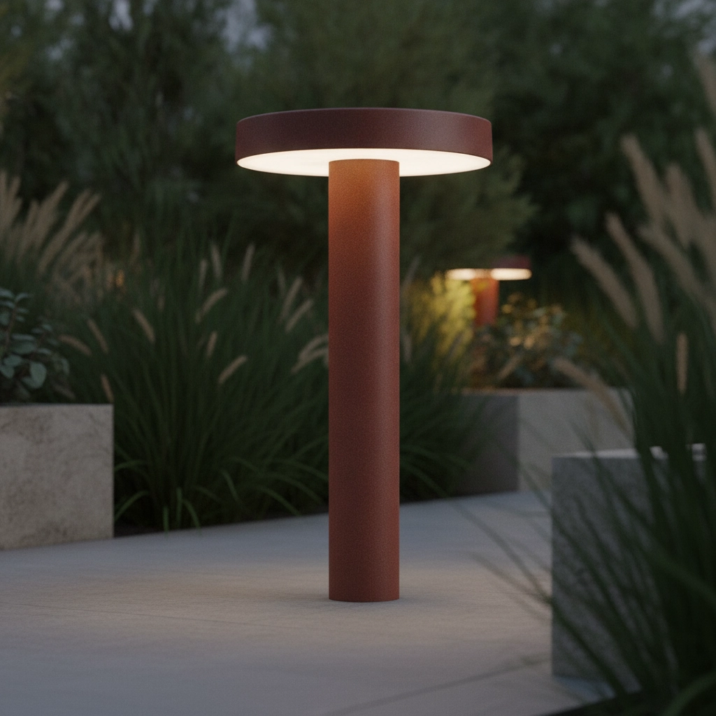 Lampe de jardin Mood 20cm brun rouille
