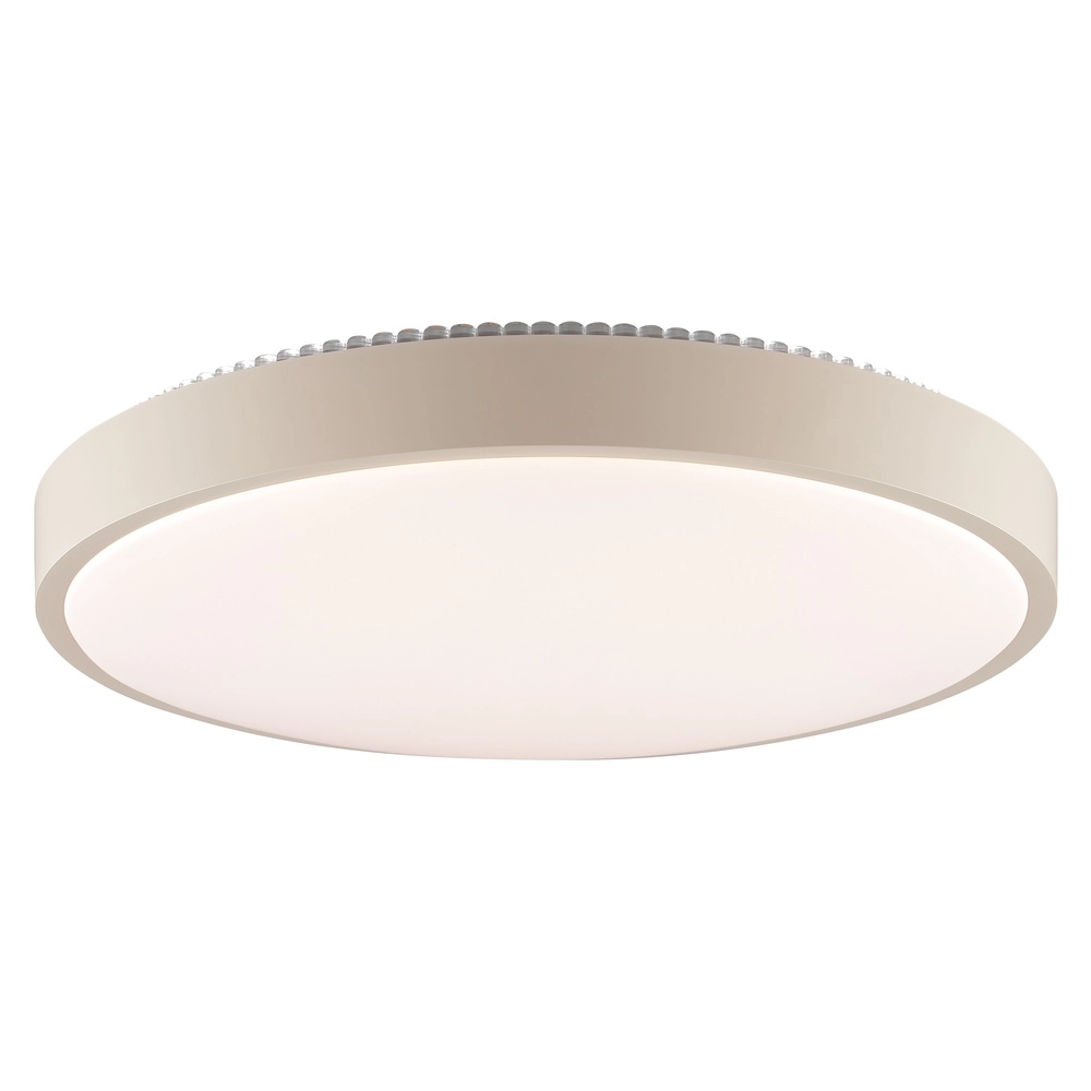 Éclairage de plafond Solistra brun sable avec Ø blanc 44,5 cm Brilliant 4004353478994