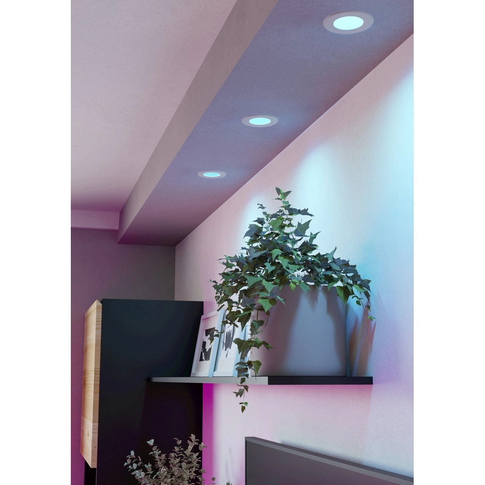 Projecteur encastré IP44 Fueva 6-Z Zigbee - blanc - Ø 8,8 cm Eglo 9008606330997