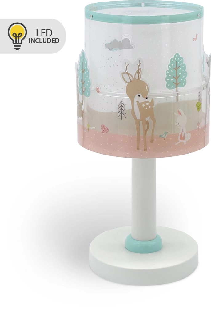 Lampe de table pour chambre d’enfant Loving Deer blanc Lampe de table pour chambre d’enfant Loving Deer blanc
