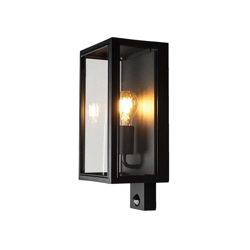 Lampe murale Carpi Noir avec capteur