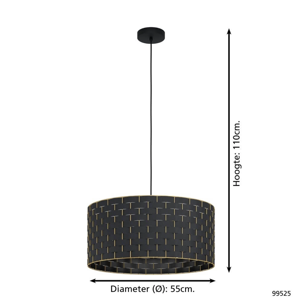 Lampe suspendue design Marasales Ø 55 cm Eglo 9002759995256