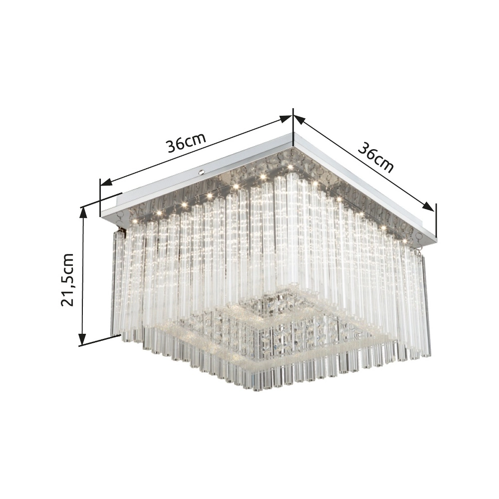 Lampe de plafond Vince Chrome Globo 9007371319480