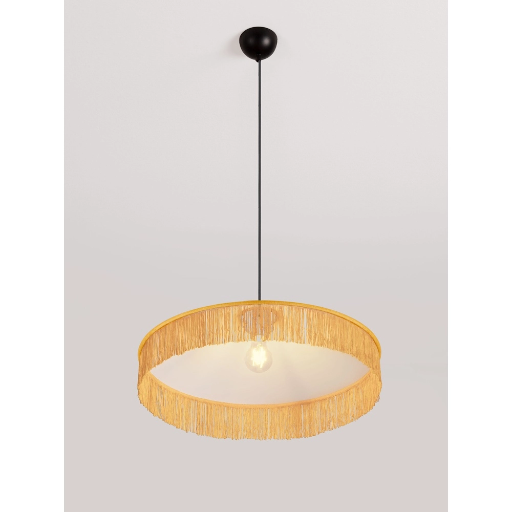 Lampe pendante Tiffany Velvy jaune Lyora 5212017493774
