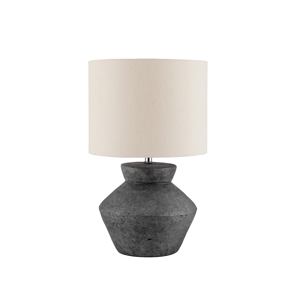 Lampe de table Plumage anthracite avec teinte crème Lyora 5212017468239
