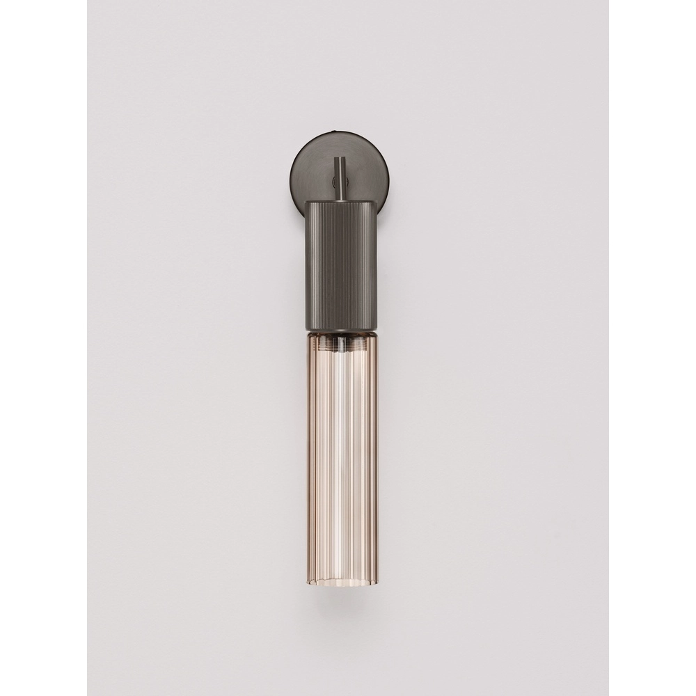 Lampe murale de conception Brielle anthracite avec verre moka Lyora 5212017495440