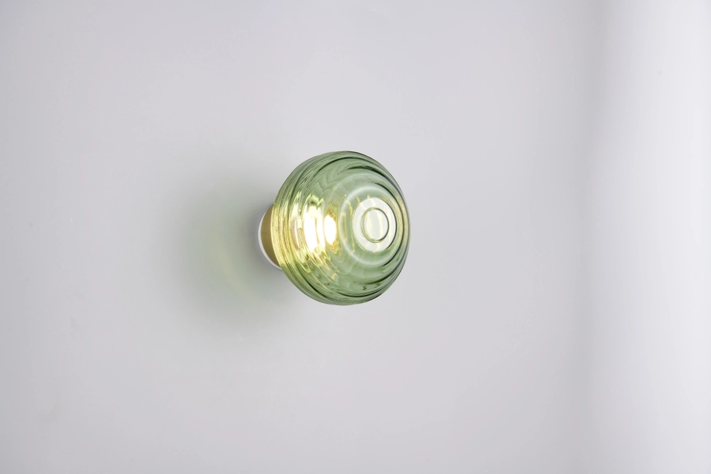 Applique murale Earl Verre vert rechargeable