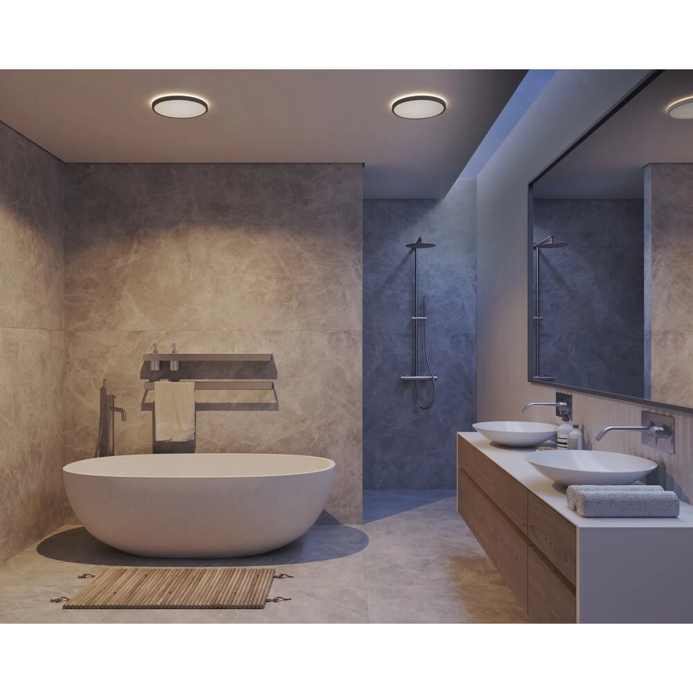 Plafonnier Oja noir Ø 29,4cm - réglable Nordlux 5704924002144