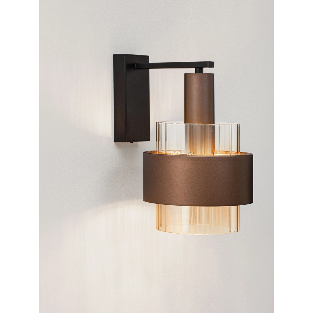 Lampe murale moderne Serena Café brun Lyora 5212063501201