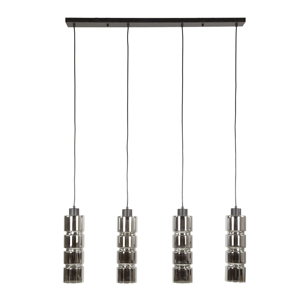 Lampe suspendue cylindrique Cylinder 4 feux - Ø 12cm Lyora 8716803511965