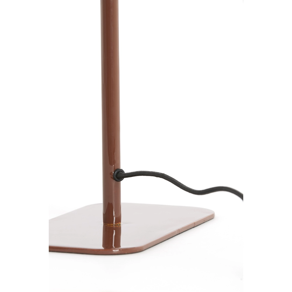 Lampe de chevet Elenie 25x13cm - brun rouge brillant Light & Living 8717807818852