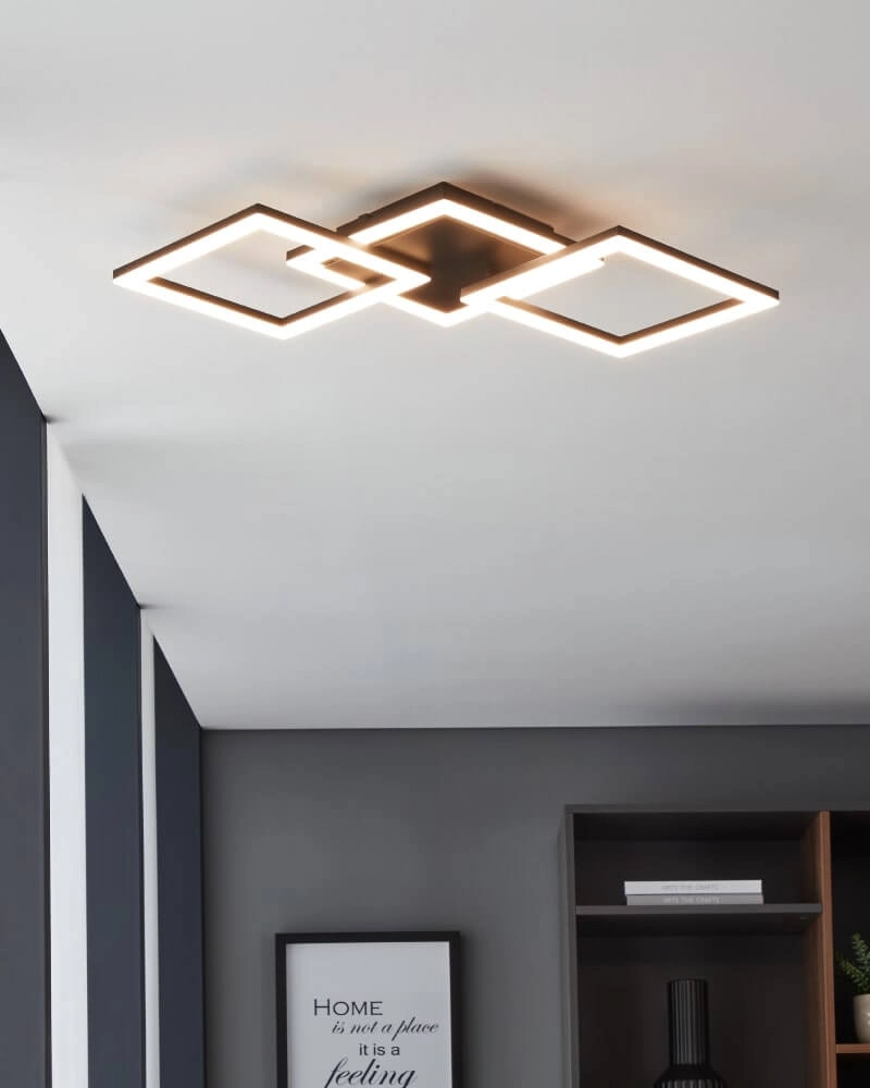 Plafonnier Zigbee Paranday-Z 65x31cm noir Eglo 9008606231218