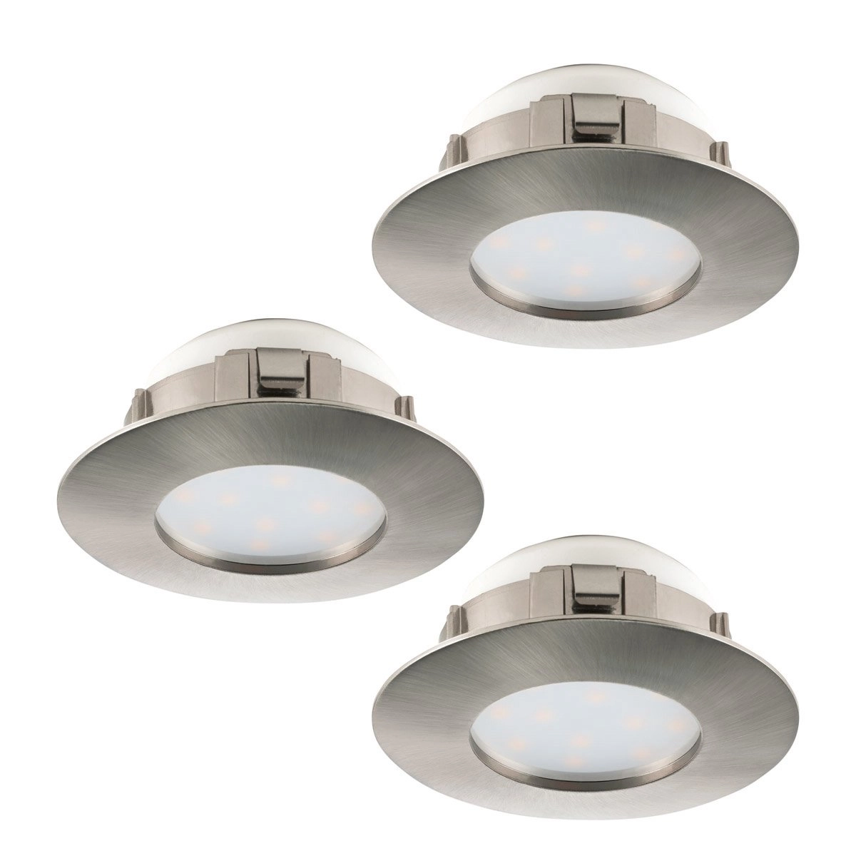 Spot LED Pineda (3) 3x6w - 3000K - 7,8cm nickel Spot LED Pineda (3) 3x6w - 3000K - 7,8cm nickel