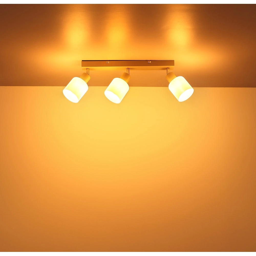 Spot de plafond 3 lumières Trent brun sable Globo 9007371578962