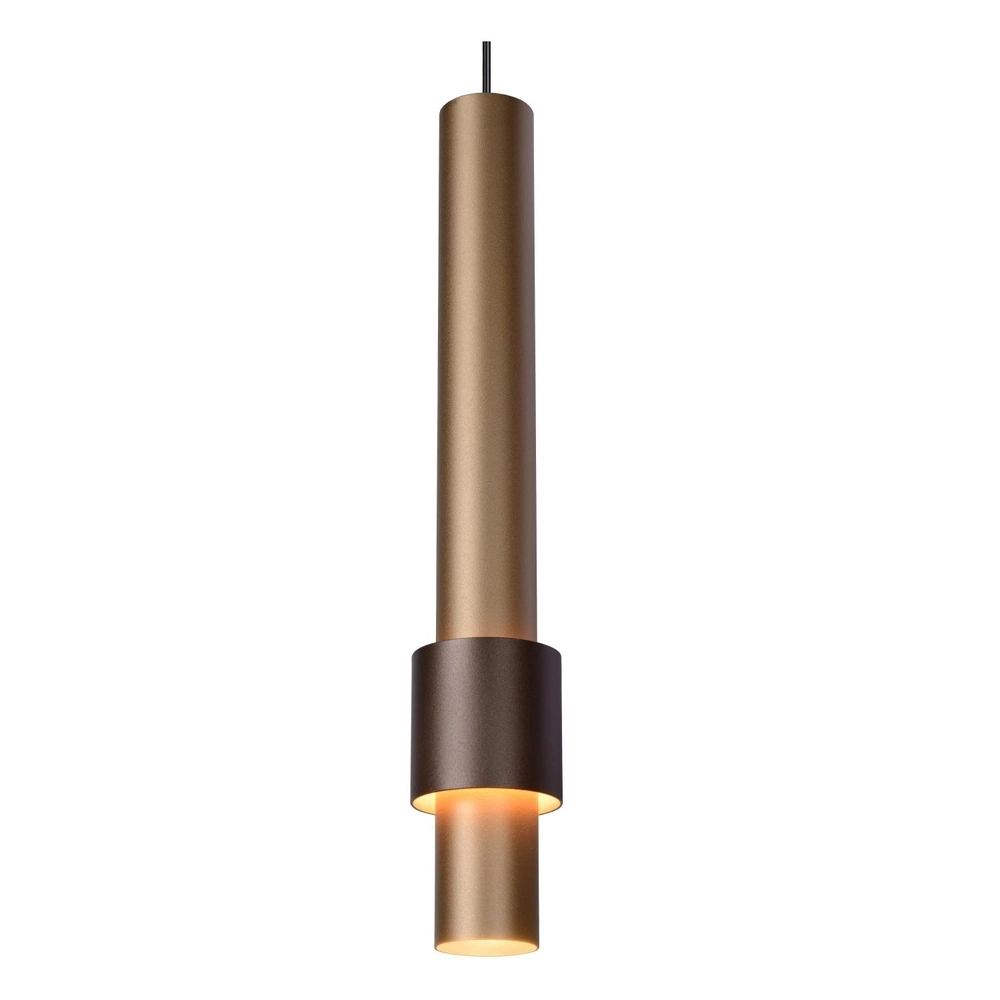 Lampe suspendue élégante Margary 3 café brun clair Lucide 5411212903969
