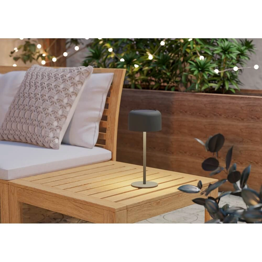 Lampe de table élégante Roccanova Vert solaire avec USB Eglo 9008606355051