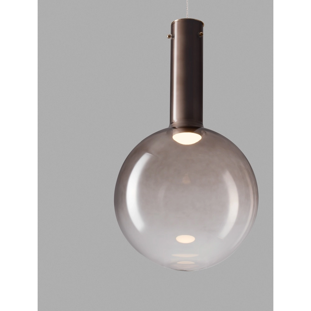 Suspension Nostos verre marron Ø 30cm Suspension Nostos verre marron Ø 30cm