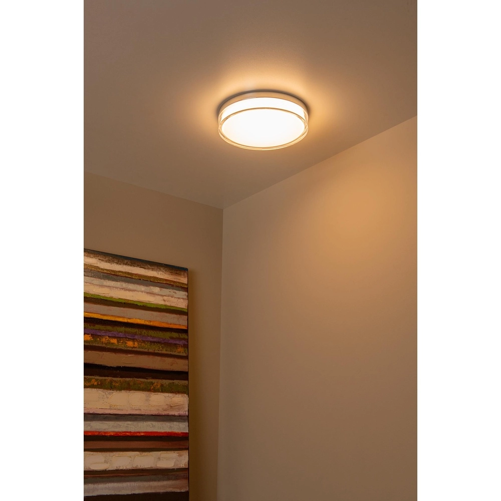 Éclairage de plafond Plano Ø chrome 28cm Lucide 5411212782939