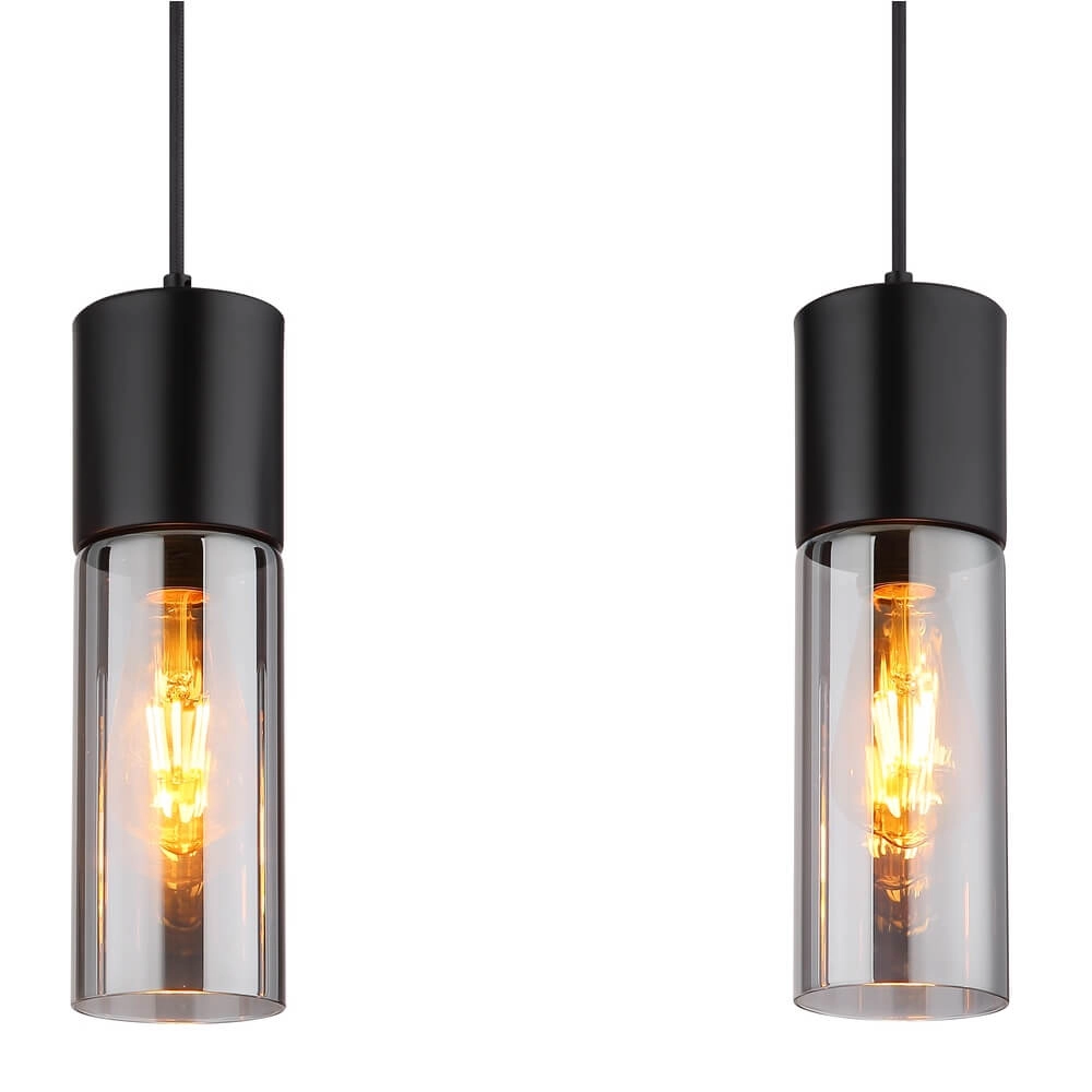 Suspension élégante Annika 3 lumières noir Globo 9007371478170