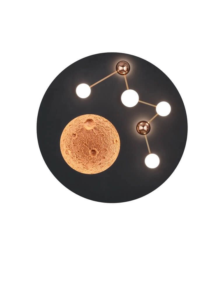 Plafonnier design Zodiac noir Trio 4017807580945